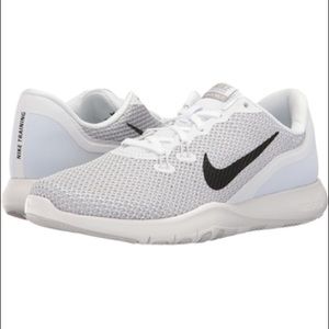 White Nike Flex training TR 7 tennis shoe